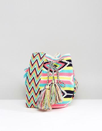 Jardin Del Cielo Multi Brights Mochilla Bag - Pink