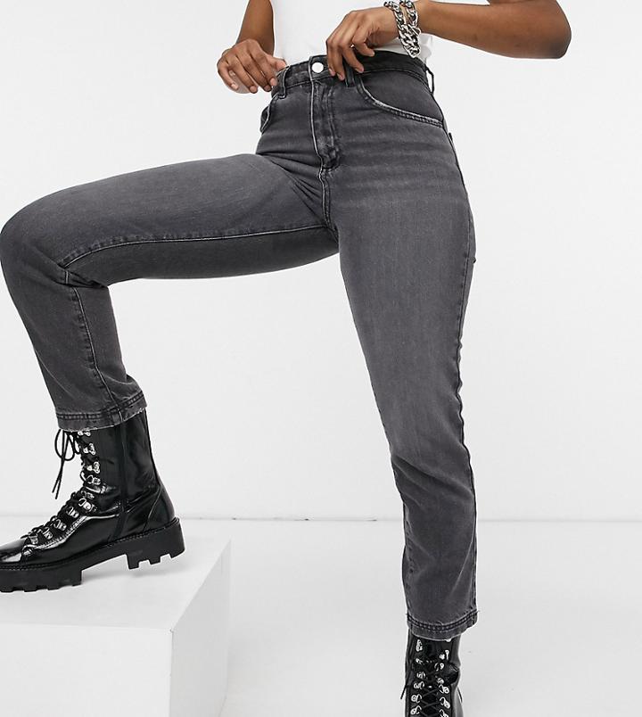 Reclaimed Vintage Inspired The 90s Straight Jean In Gray Wash-grey