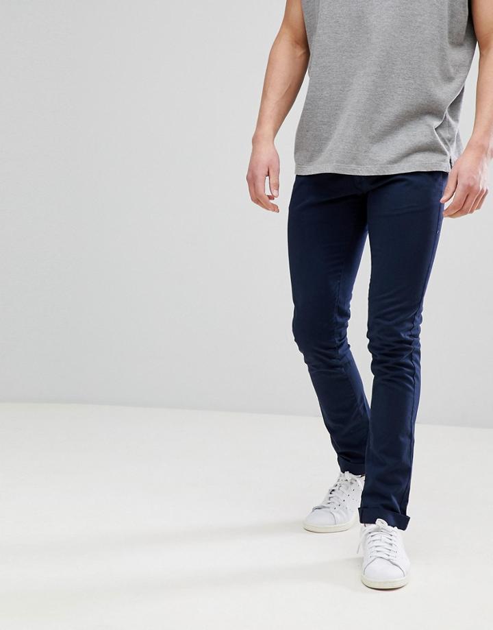 Bellfield Chino In Navy - Navy