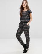 Blend She Printed Alia Jumpsuit - Black