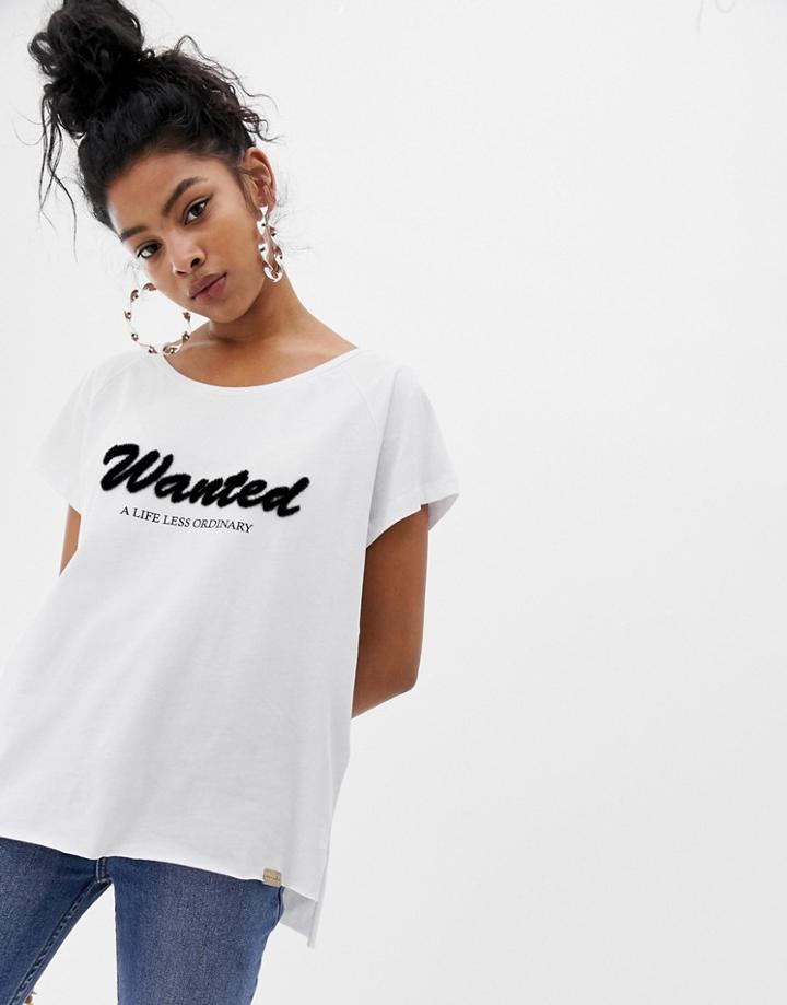 Blend She Ena Wanted Print T-shirt - White