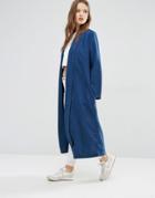 Waven Anja Duster Coat - Blue