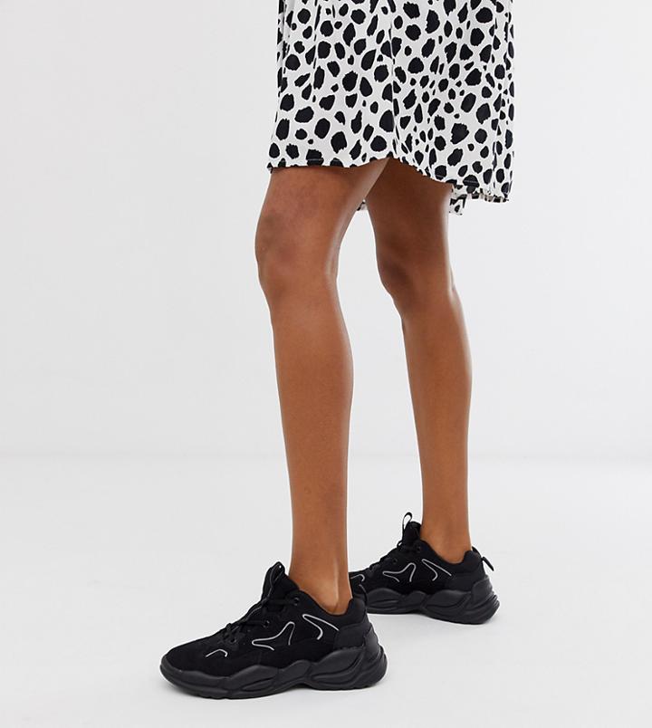 Bershka Chunky Sneaker In Black