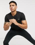Asos 4505 Training T-shirt With V-neck And Quick-dry-black