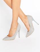 Missguided Point Toe Court Shoe - Gray