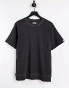 Only & Sons Organic Cotton Regular Short Sleeved Washed Sweat In Black - Part Of A Set