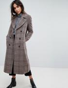 Selected Heritage Check Trench Coat - Multi