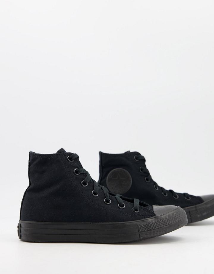 Converse Chuck Taylor All Star Hi Canvas Sneakers In Black Mono