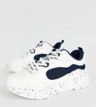 Bershka Monochrome Sneaker In White
