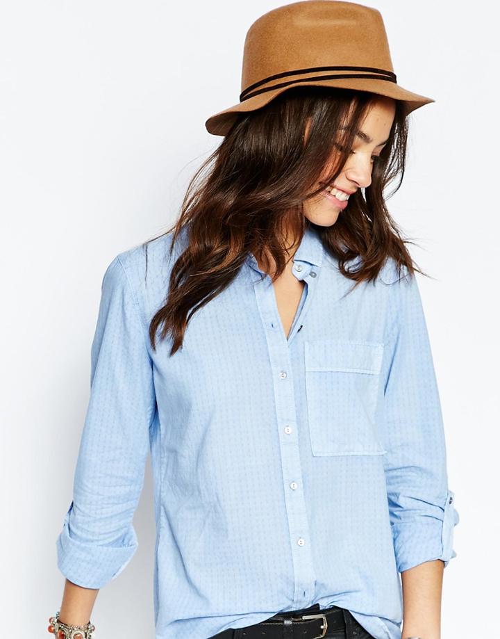 Esprit Felt Trilby Hat - Toffee