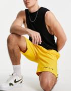 Mennace Jersey Shorts In Yellow