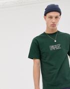 Parlez T-shirt With Embroidered Crossover Chest Logo In Green - Green