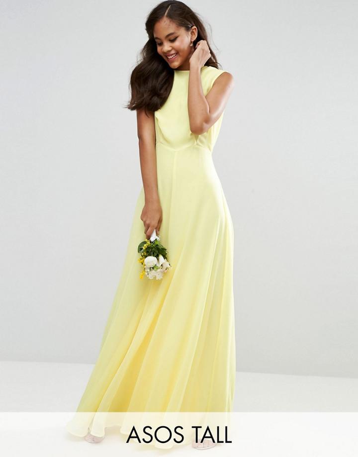 Asos Tall Wedding Maxi Dress - Yellow