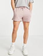 New Look Jersey Short In Pale Pink