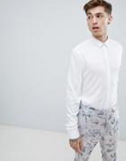 Twisted Tailor Shirt In White Viscose - White