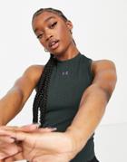 Under Armour Training Rush Seamless Crop Top In Green