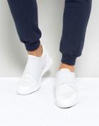 Asos Sneakers In White Neoprene With Elastic Straps - White