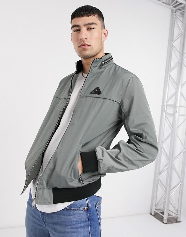 River Island Jacket In Slate Green