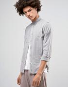 !solid Button Down Oxford Shirt - Gray