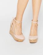 Asos Oval Wedges - Nude