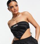 Ellesse Scarf Top In Black