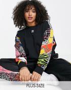 Adidas Originals X Rich Mnisi Graphic Sleeve Sweatshirt In Black