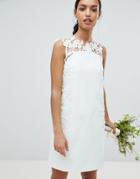 Ted Baker Tie The Knot Tunic Bridesmaid Dress With Applique Lace-blue