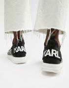 Karl Lagerfeld Vektor Runner Sneakers In Black - Black