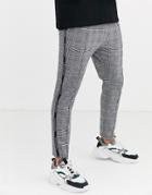 Good For Nothing Skinny Pants In Gray Prince Of Wales Check