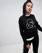 Karl Lagerfeld Karl Lightening Bolt Sweatshirt - Black