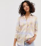 Reclaimed Vintage Inspired Oversized Shirt In Logo Check Print - Multi