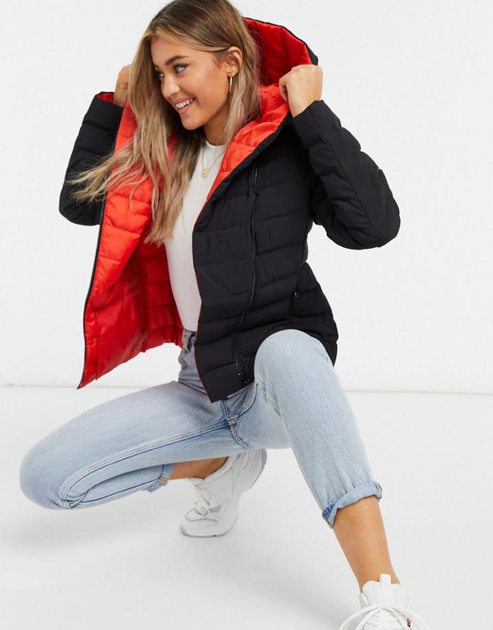 French Connection Padded Jacket In Black