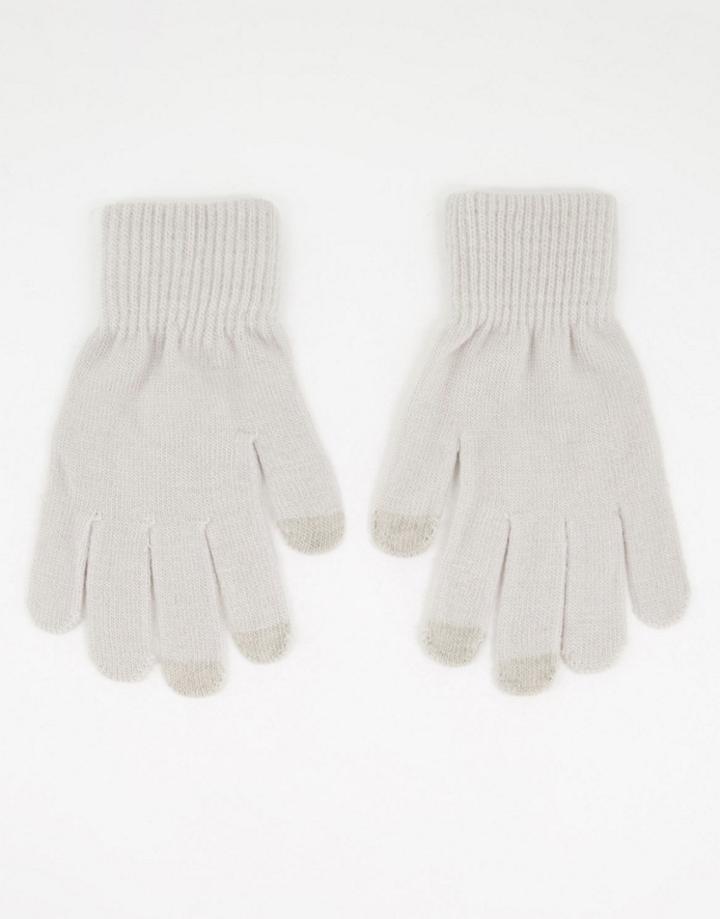Svnx Touchscreen Gloves In Silver