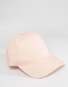 New Look Twill Baseball Cap In Pink - Pink