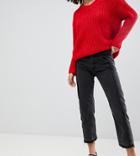 Mango Straight Jean With Frayed Detailing - Gray