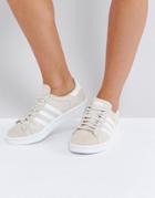 Adidas Originals Campus Sneaker In Cream - Cream