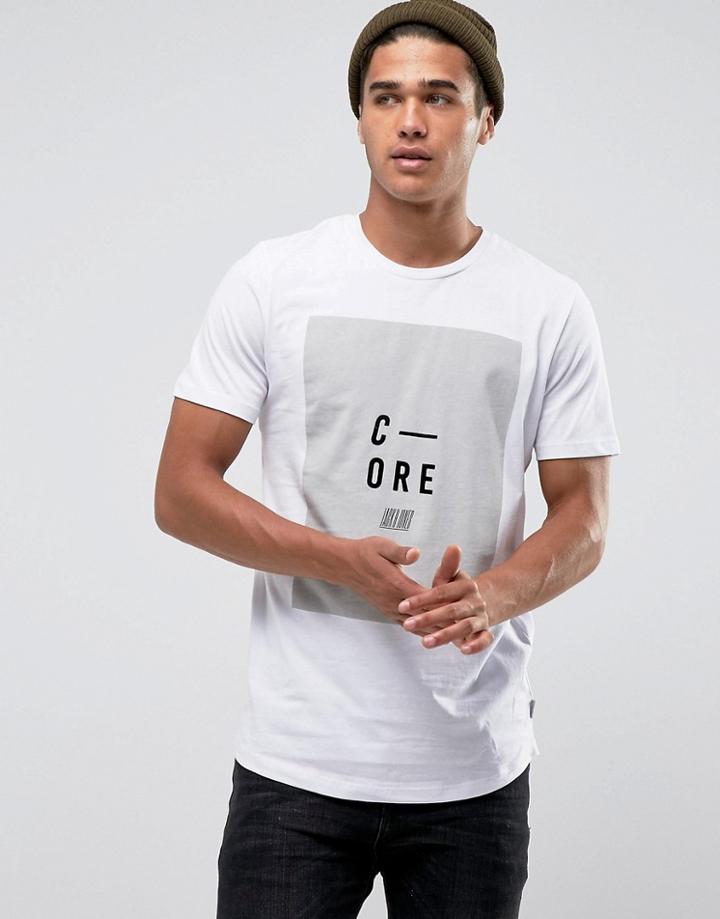 Jack & Jones Slim Logo T-shirt - White