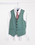 Harry Brown Slim Fit Suit Suit Vest-green