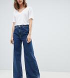 Weekday Ace Wide Leg Jeans With Organic Cotton - Blue