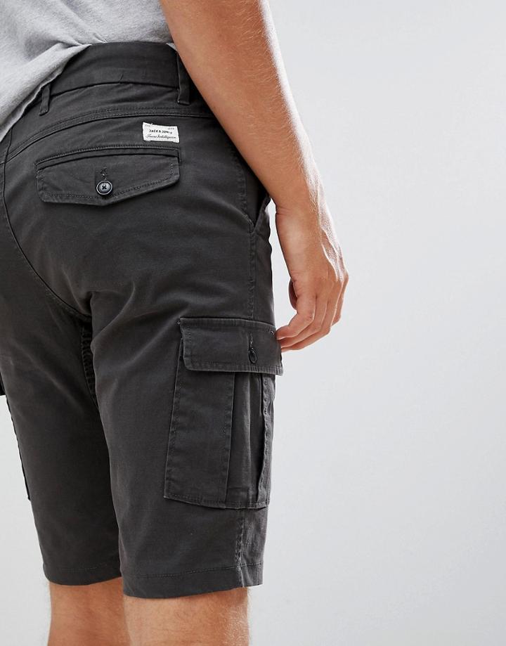 Jack And Jones Cargo Shorts - Black