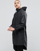 Rains Waterproof Parka Coat - Black
