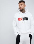 Diesel S-division Industry Logo Hoodie White - White