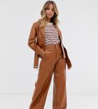 Skylar Rose Wide Leg Pants In Faux Leather