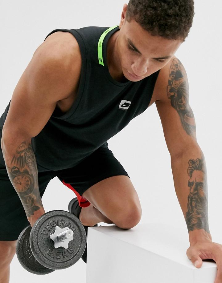 Nike Training Sport Pack Tank In Black