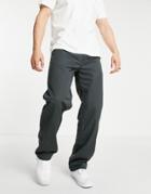 Carhartt Wip Simple Relaxed Straight Fit Pants In Green