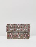 Park Lane Handmade Beaded Foldover Clutch Bag - Multi
