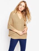 Asos Cape Sweater With V-neck - Camel