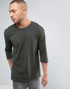 Jack & Jones 3/4 Sleeve Top - Green