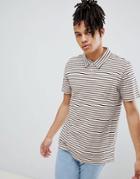 Weekday Otto Striped Polo Shirt - Multi