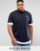Le Breve Plus Longline T-shirt - Navy